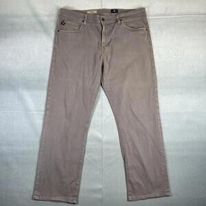 AG Adriano Goldschmied The Graduate Pants Mens 36x28* Gray Tailored Leg Chino